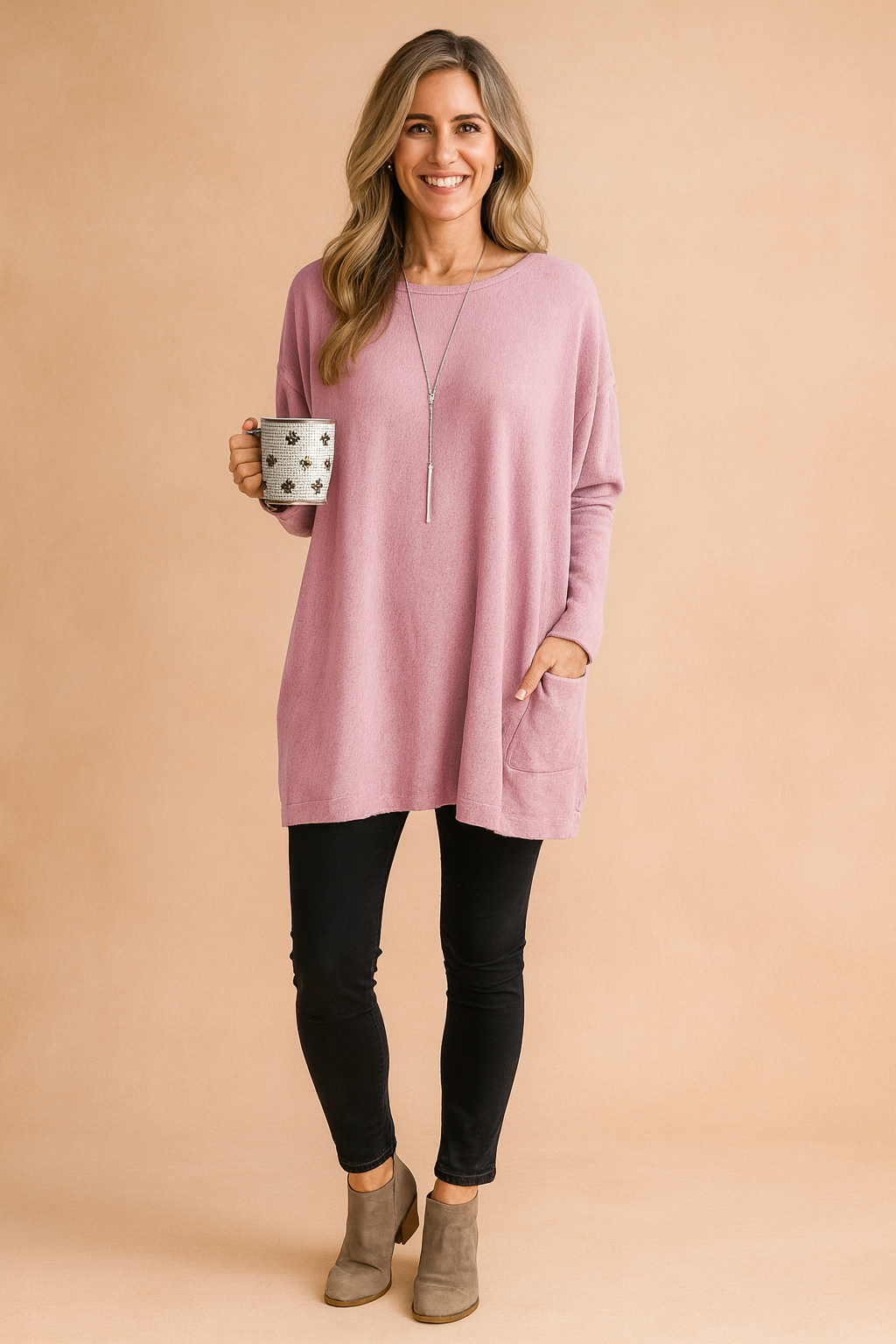 Oversized Sweater with Pockets for Everyday Wear 1